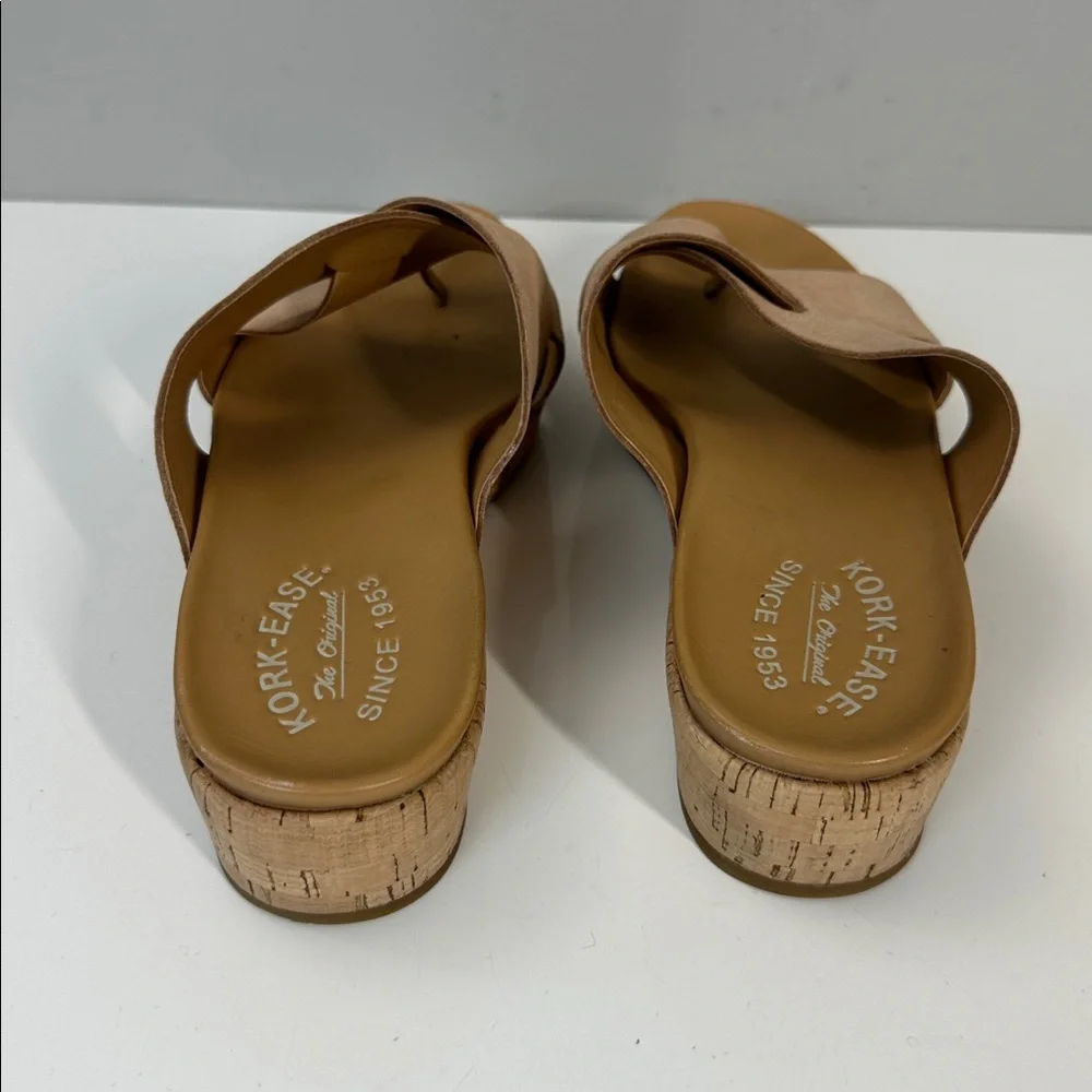 Kork-Ease Baja Leather Cork Wedge Sandals Size 11 Summer